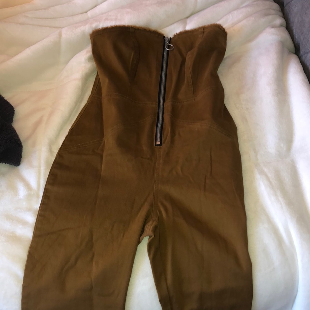 Urban outfitters strapless jumpsuit